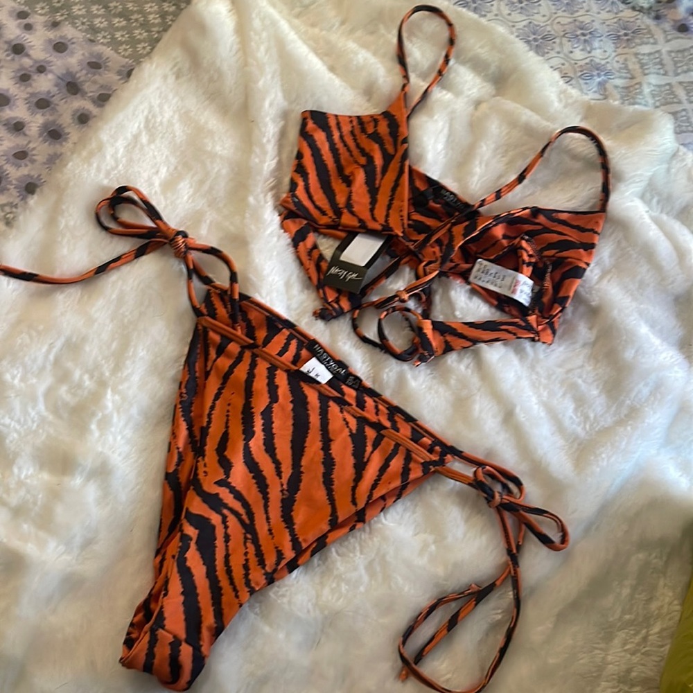 Tiger print bikini